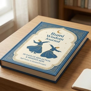 Diario di saggezza di Rumi: 30 giorni di riflessione guidata e cura di sé. Libro bilingue turco-inglese in formato PDF.