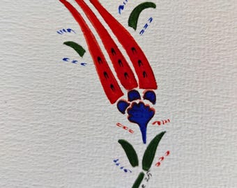 Złoty iluminowany wzór islamski, otomany, tulipan, turecki Tezhip, cyfrowy do pobrania, do wydrukowania, pakiet hobby