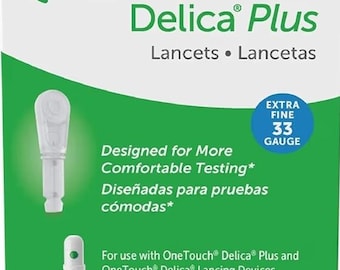The Onetouch 100 Delica Lancets 33 Gauge