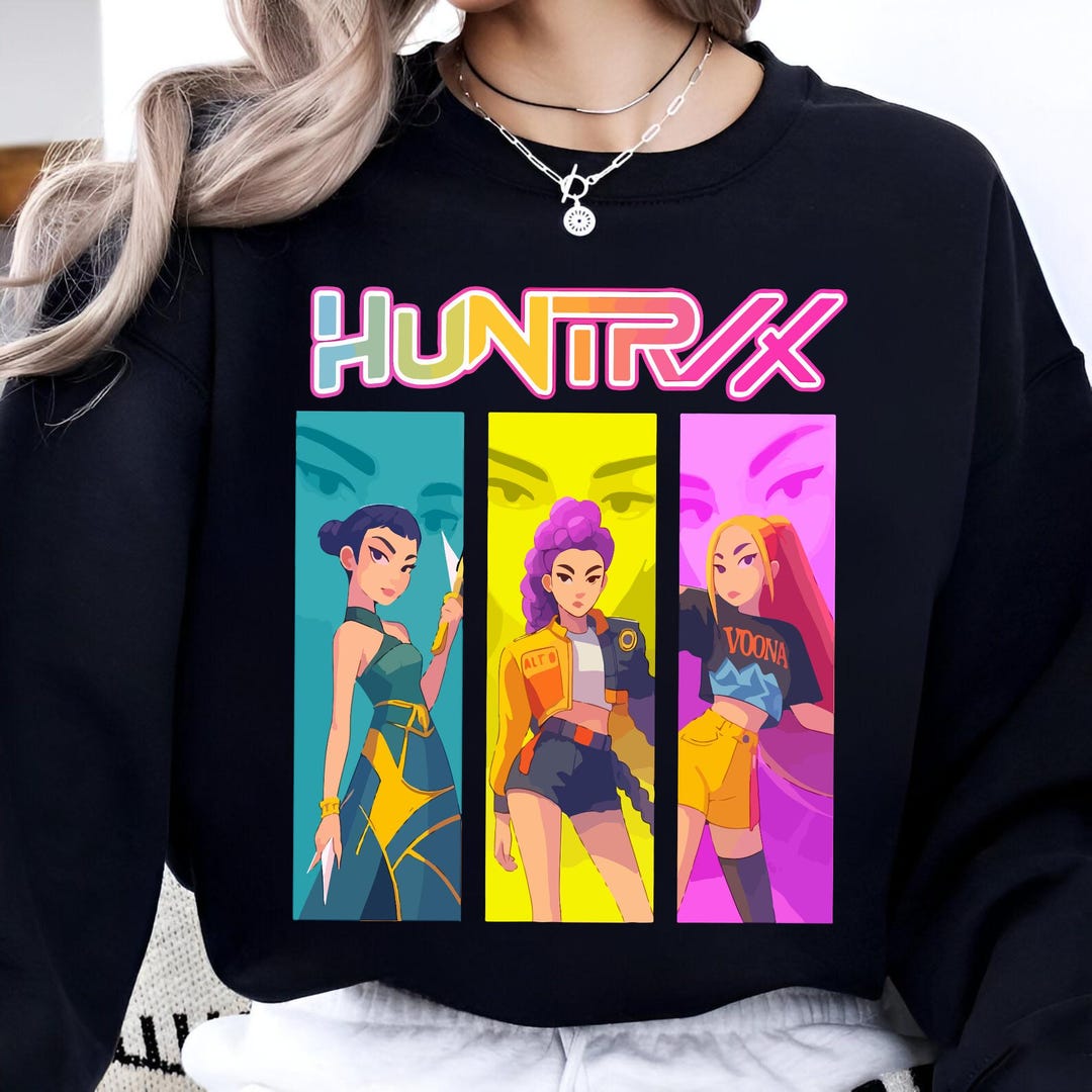 Buy Huntrix Kpop Demon Hunters Png Bundle, Kpop Idol Group Png Design ...