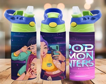 Emballage pour gobelet K-Pop Selfie Girl Squad 12 oz PNG | Selfie pour téléphone de style anime | Châle fin sublimation | Téléchargement numérique