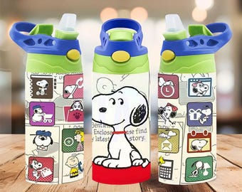 Emballage pour gobelet de dessin animé mignon Beagle de 12 oz PNG | Wrap Collage Comic Doodle | Châle fin sublimation | Téléchargement numérique