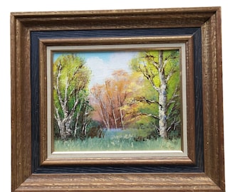 Original Oil Painting of Trees by Evelyn "Eve" Riston - Listed Chicago Artist