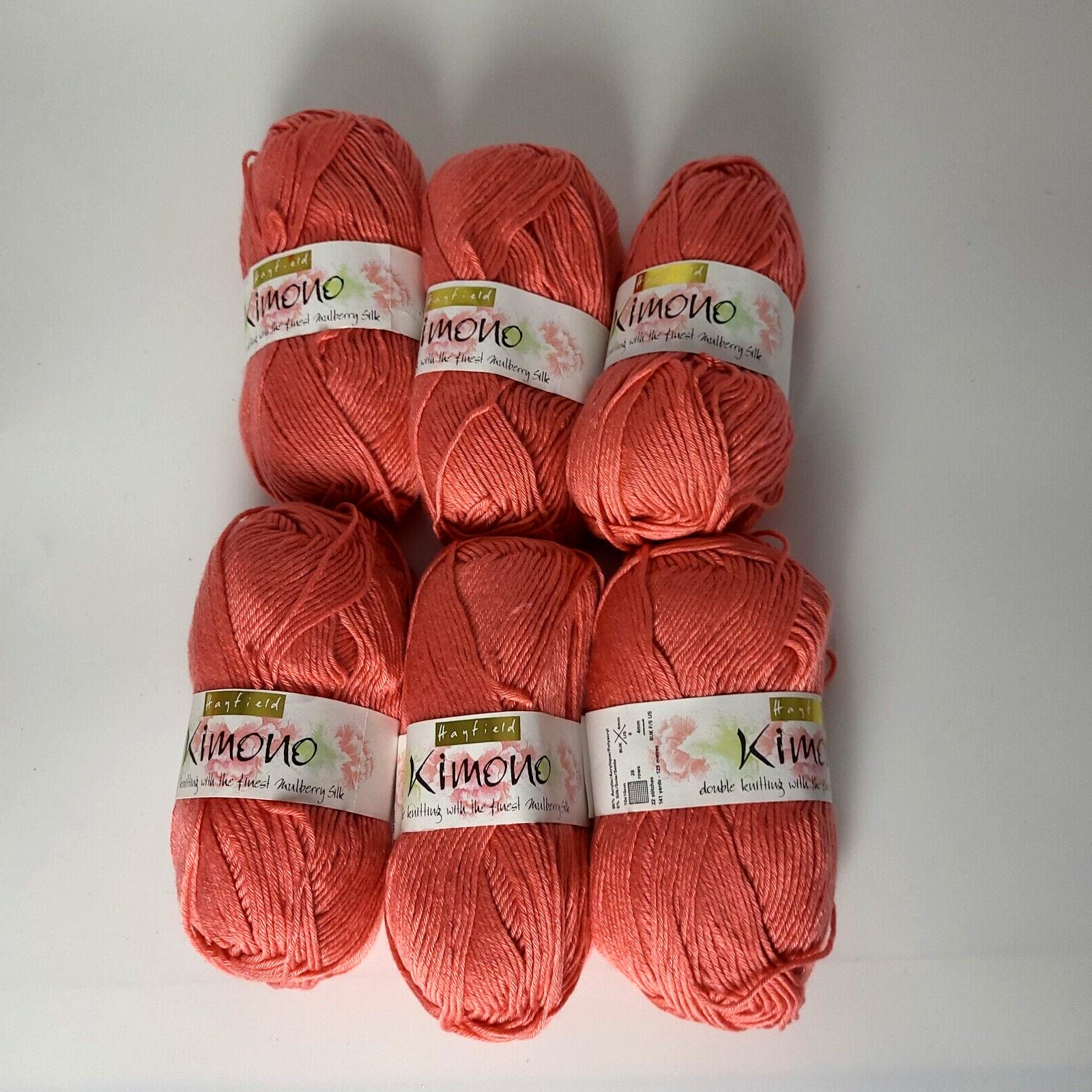 Highland Wool Yarn, 4-ply, Fingering Weight, 100g, CORAL 