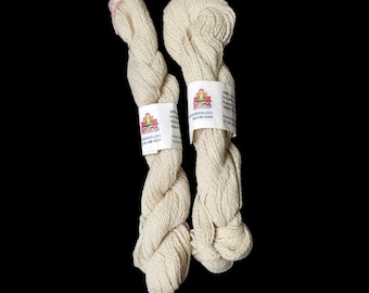 2 Utopia Alpacas 100% Alpaca Yarn Natural Off-White - 3 oz Hanks