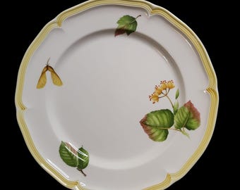 Villeroy & Boch Parkland 10 3/8" Dinner Plate Leaves Pattern