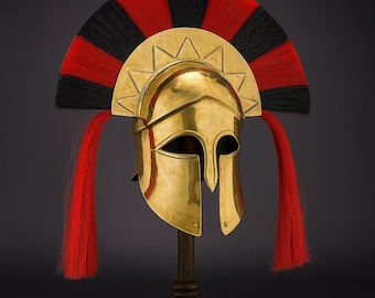 ギリシャのコリント式兜：青銅粉末彫刻、古代の鎧のレプリカ - Etsy 日本
