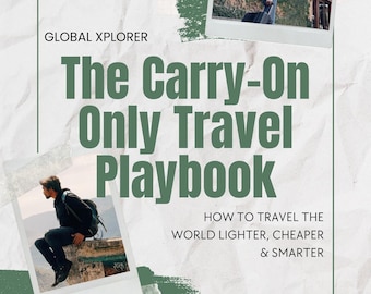 Travel Playbook, Carry-On Only Digital Download | Light Packing Tips
