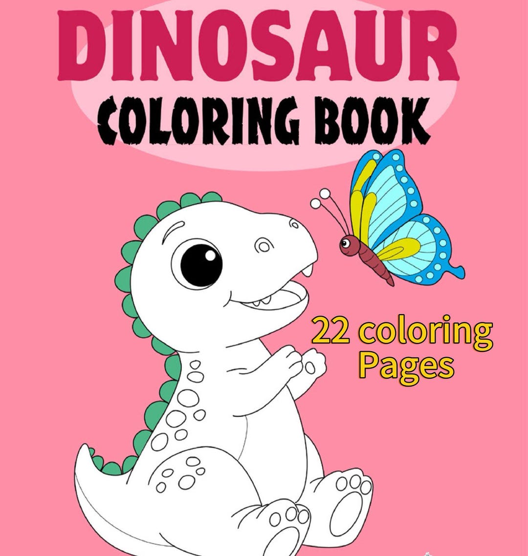Dinosaur Coloring Book for Kids: Printable Activity Pages (PDF Download ...