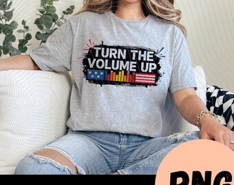 Sube el volumen (PNG), diseño para camiseta de amante de la música, frase divertida con meme, descarga digital, archivo para sublimación