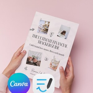 Gids voor financiële tracking | Budgetteringswerkboek, schuldaflossing (pdf, Canva-sjablonen)