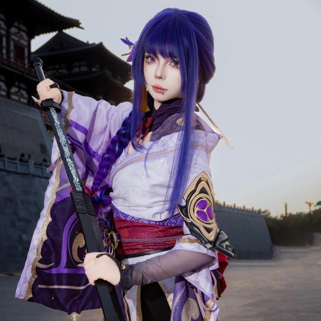 Raiden Shogun Cosplay, Raiden Ei Cosplay, Human Form Raiden Outfit ...