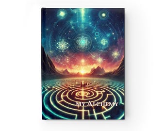 Sacred Geometry Labyrinth Journal | Cosmic Alchemy Notebook