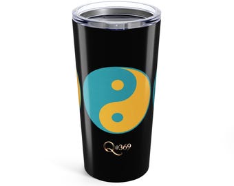 Yin Yang Tumbler: Stainless Steel 20oz Travel Mug