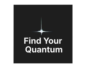 Find Your Quantum square magnet | starburst design, science decor