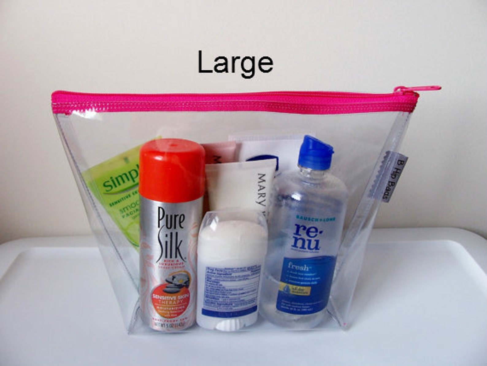 Travel Bag Set Clear Vinyl Monogram Lilly Pulitzer Zipper Etsy