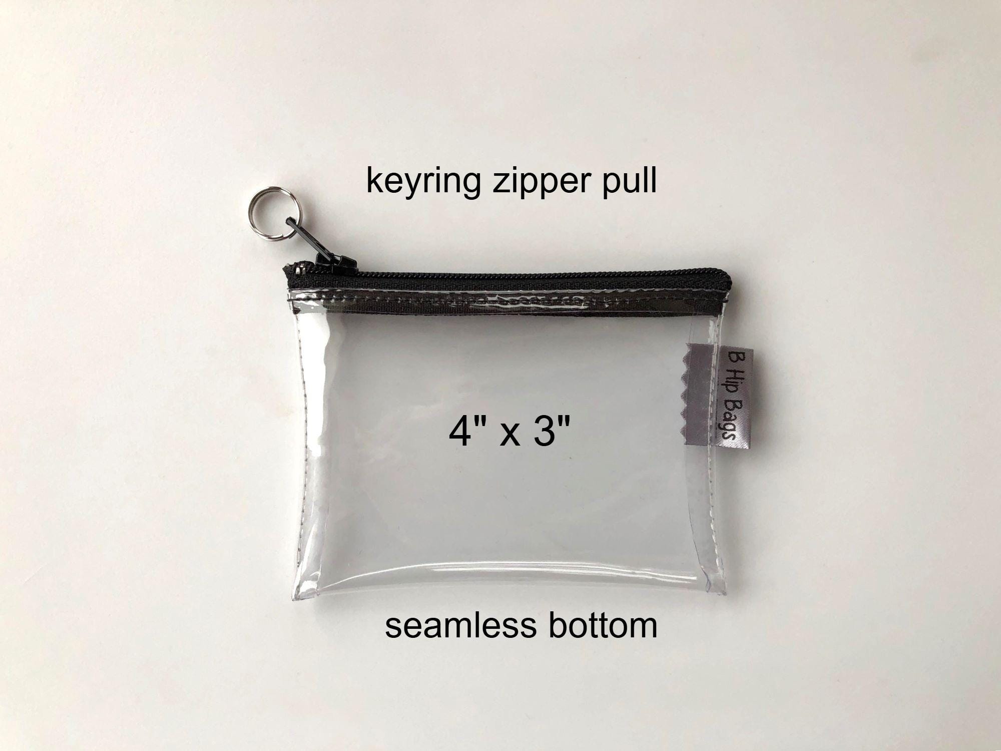 Clear Small Mini Zip Bag Pouch 4x3 Gift Card EDC Pouch - Etsy