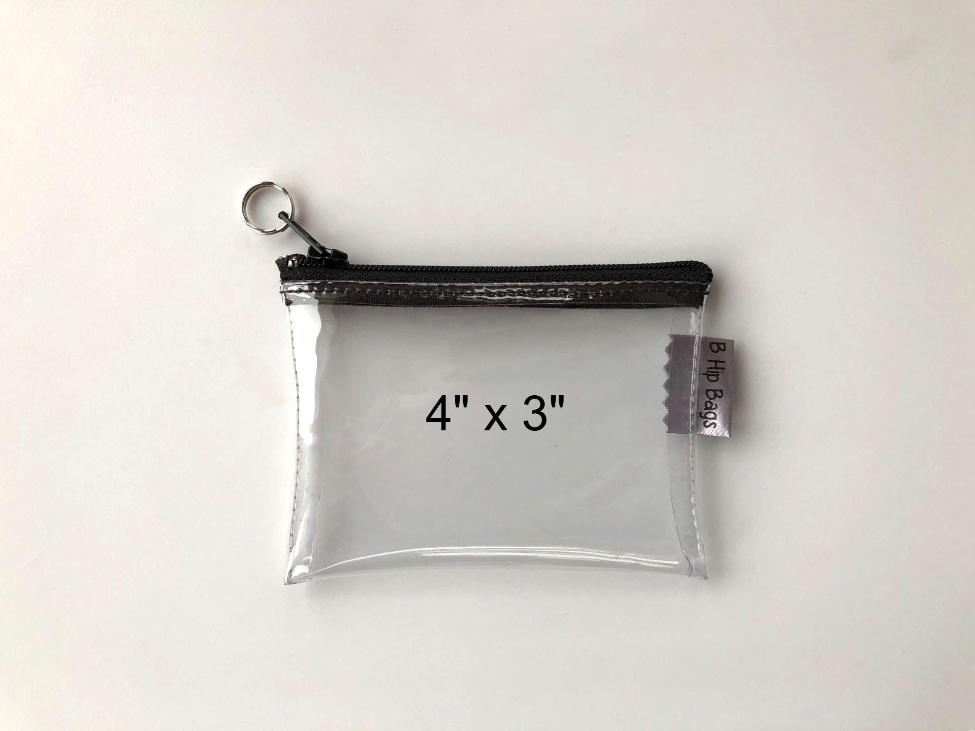 Clear Small Mini Zip Bag Pouch 4x3 Gift Card EDC Pouch - Etsy