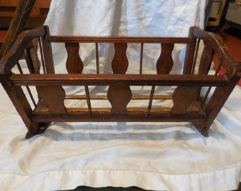 handmade wooden bassinet
