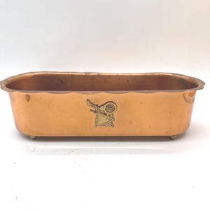Vintage Coppercraft Guild Copper Cache, Indoor Planter, 1960s-70s, Scalloped Edges, Home Decor