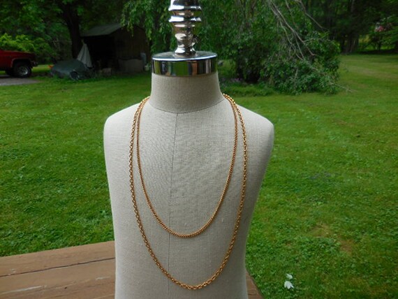 Vintage Women's Vendome Double Chain Necklace Lon… - image 3