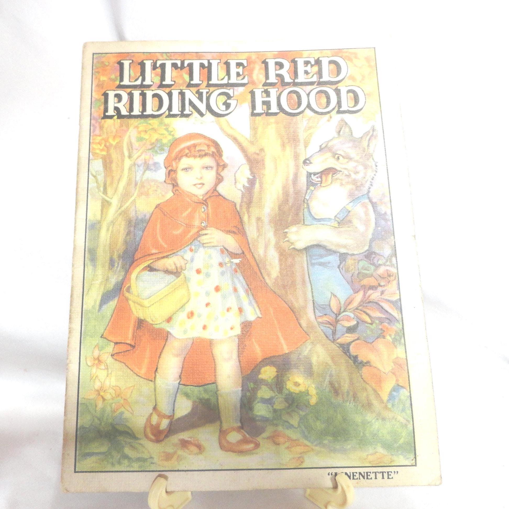 Vintage 1930s Little Red Riding Hood Book, Softcover, Linenette