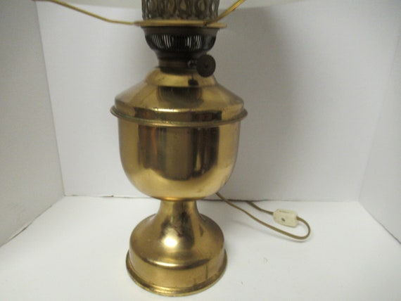 Antique Kosmos-brenner Rayo No. 2 Oil Lamp Converted to Electric