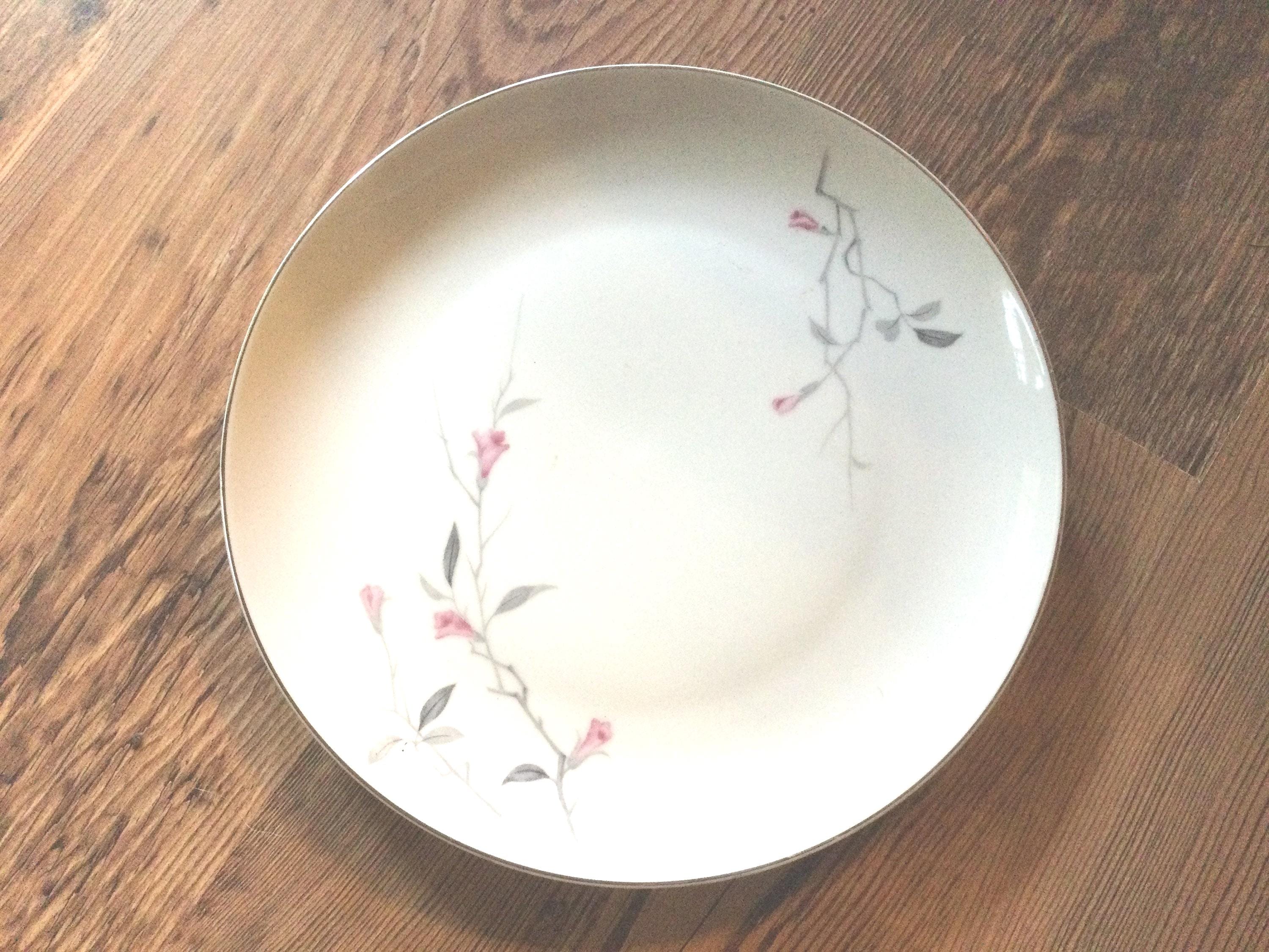 Vintage Pink Cherry Blossom Dinner Plate, Japan Fine China, 1067
