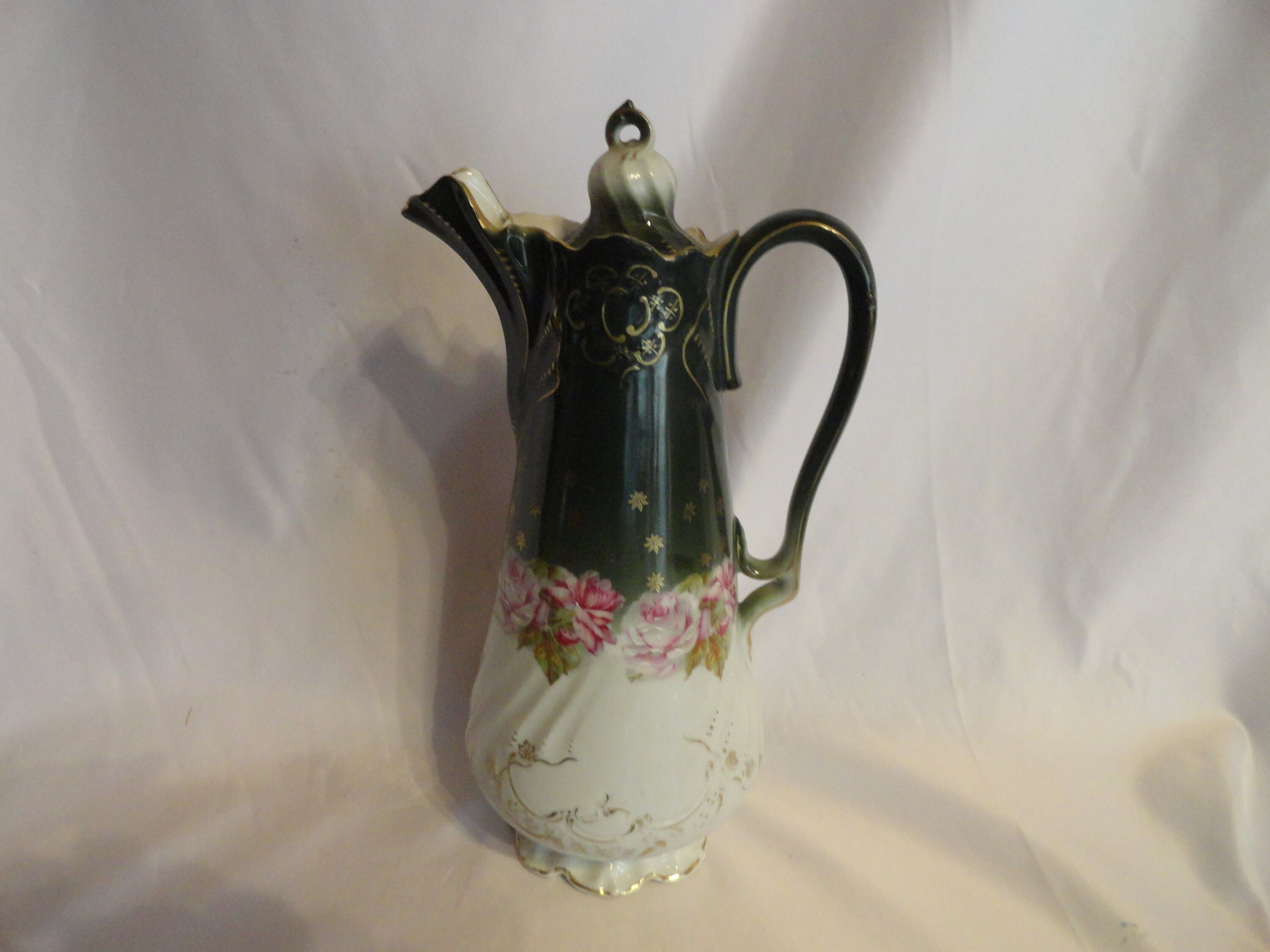Antique Chocolate Pot, Coffee Pot, Shabby Pink Roses, Demitasse Cups & –  The Vintage Teacup