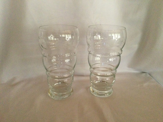 Vintage 1950s Tall Single Parfait Etched Glass Vintage 1950s Tall Single Parfait Etched Glass