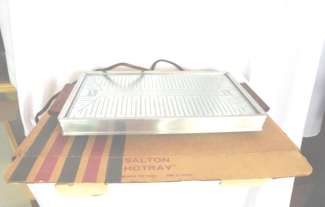 Vintage Salton Hot Tray, Automatic Food Warmer, Small Rectangle