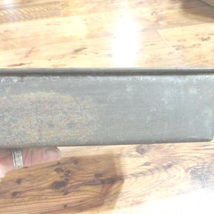Vintage Ekco No. 2 Small Loaf Pan, Folded Metal, Meatloaf, 1940s-50s, Some Rust