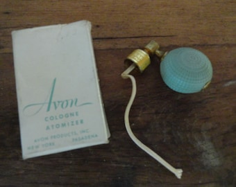 Vintage Avon Small Perfume Atomizer 24 Kt. Gold Plated NOS Metal & Rubber 1950s 1960s for Small Perfume Bottle NIB