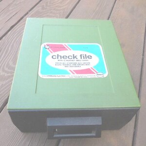 Vintage Plastic Index Card Holder - Etsy