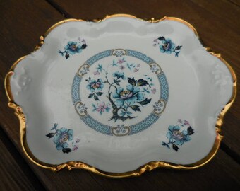 Large porcelain Limoges plates asiatic painting Limoges plate Japanese limoges plate