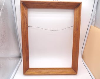 Vintage Oak Wooden Picture Frame, No Glass or Backing, Photo, Home Decor