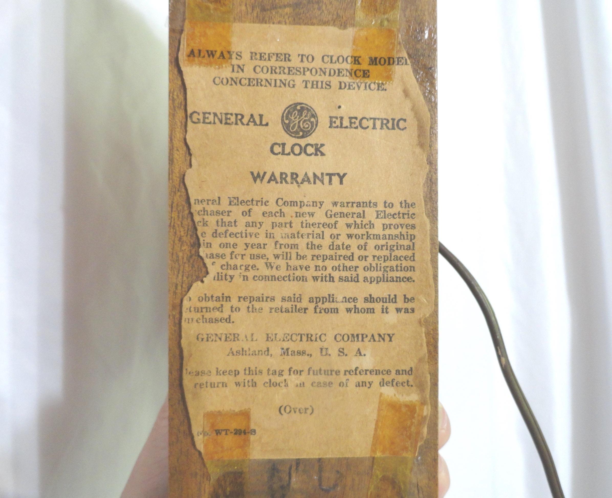 60s General Electric 掛時計 ミッドセンチュリー ビンテージ 箱付き!! デッドストック 1960's ゼネラルエレクトリック ミント