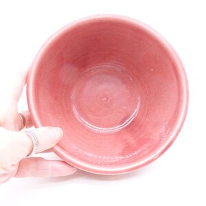 Vintage Small Mixing Bowl Choice, Striped Watt No.5, Pink Ceramic, Kitchen Display, 1930s-50s image 6