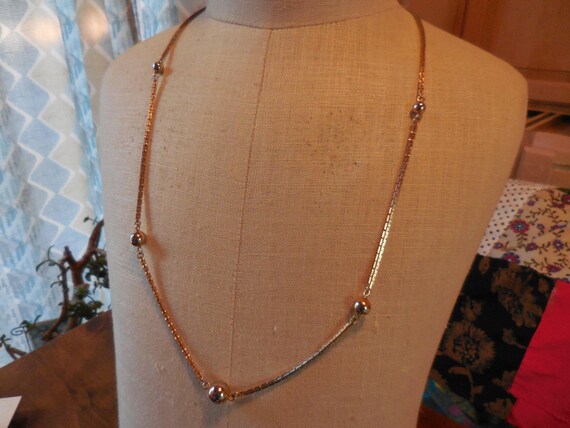 Vintage Women's Avon Gold Tone Chain Necklace 5 B… - image 3