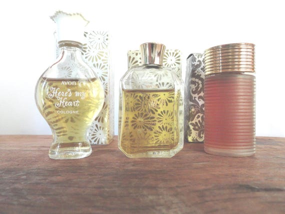 Vintage Avon Brocade Cologne Bottle, Women's Perfume, NOS, 1950s
