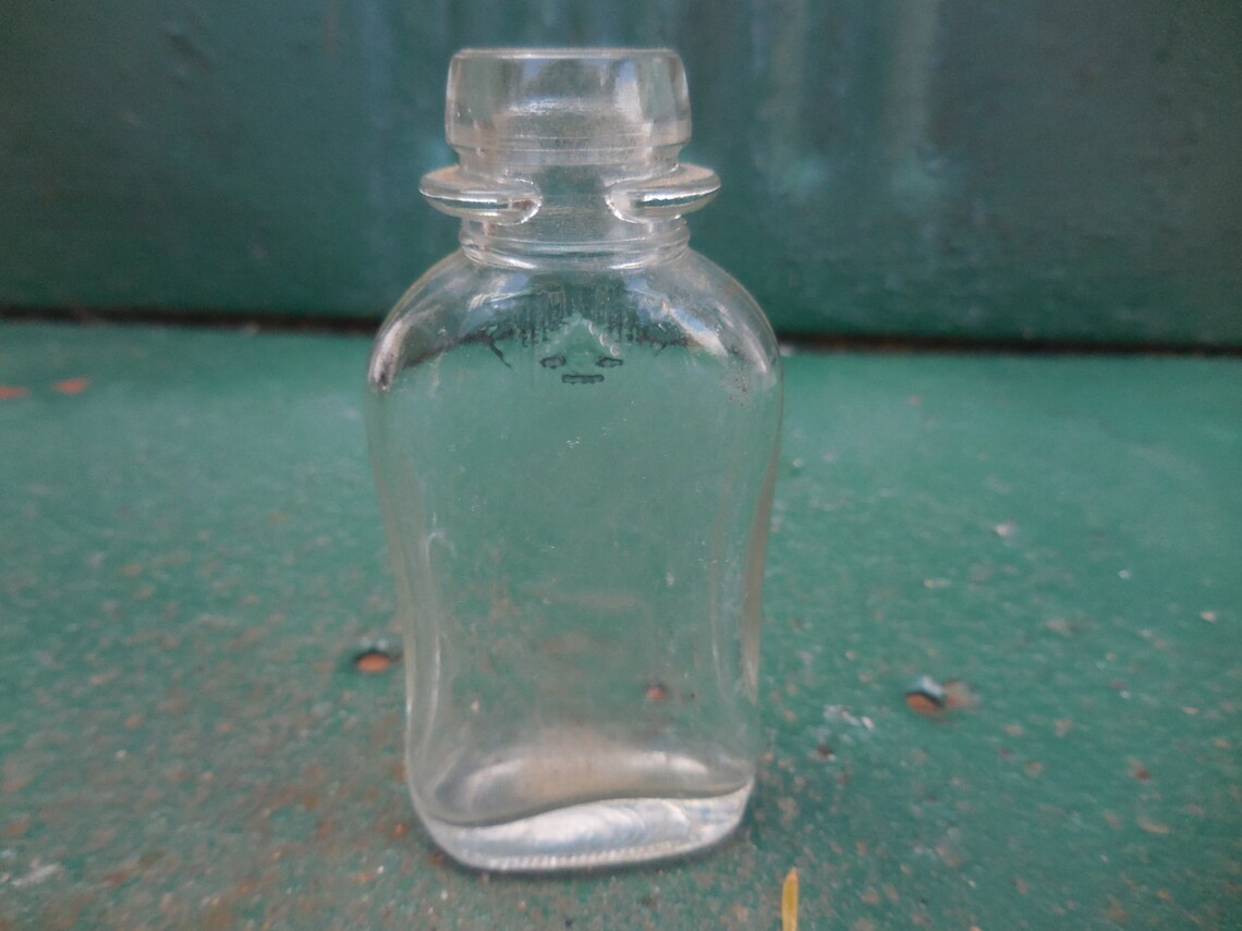 Vintage Bayer Aspirin Bottle Small Clear 1950s to 1960s Plain Etsy