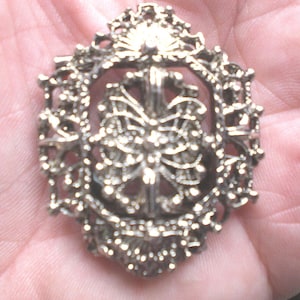 Vintage Silver Scarf Clip, Pin Butterfly Women’s Accessory Versatile 1960s 1970s