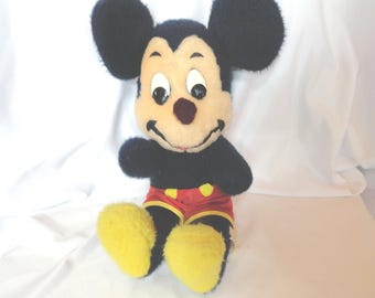 Vintage Mickey Mouse Plushy, Stuffed Toy, California Stuffed Toys, 1972-1974