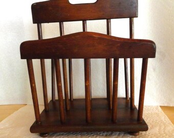 Vintage Wooden Napkin Holder, Kitchen or Dining