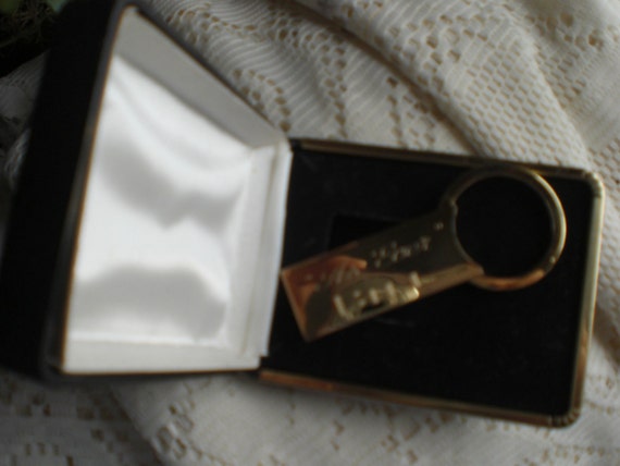 Vintage Men's Bill Brass Keychain Fob Engraved wi… - image 5