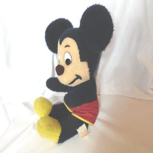 Vintage Mickey Mouse Plushy, Stuffed Toy, California Stuffed Toys, 1972-1974 image 2