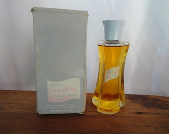 Vintage Women's Avon To a Wild Rose NOS Toilet Water Girl's Perfume 1950s NIB Glass Bottle Women's Scented Fragrance 2 Fl. oz. Gift Grandma