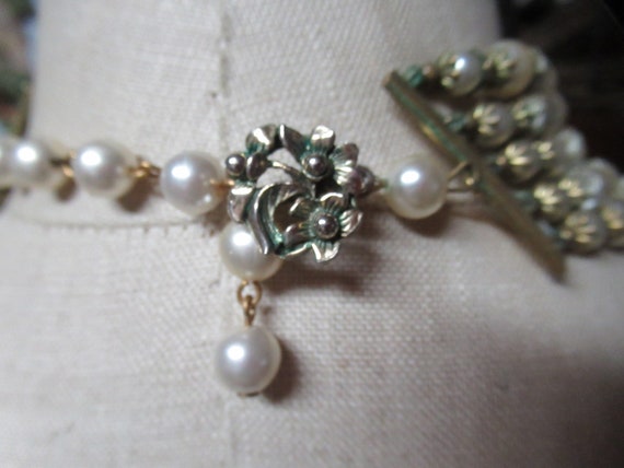 Vintage Women's Faux Pearl & Sugar Bead Necklace … - image 4