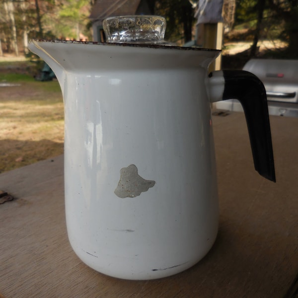 White Coffee Pot Etsy