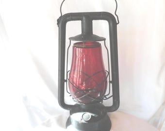 Dietz Monarch Oil Lantern With Red Glass (priced per Single